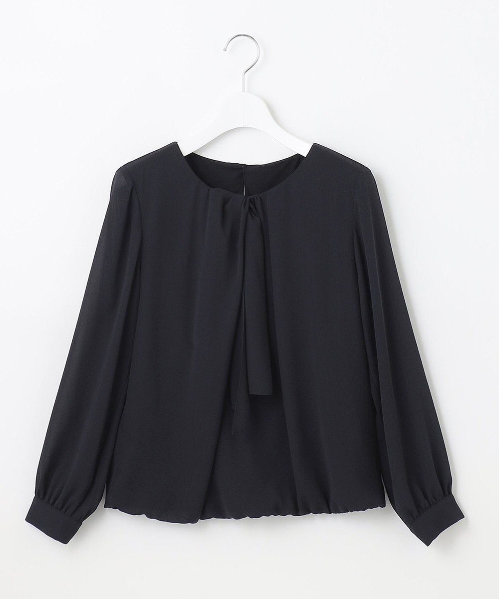 自由区 【XSサイズ～/洗える】ロイヤルシフォン デザインブラウス 