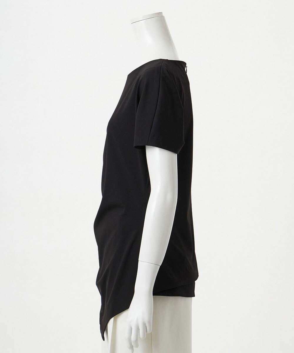 23区 L 【エステータ】トリアセストレッチクロス タック ブラウス 