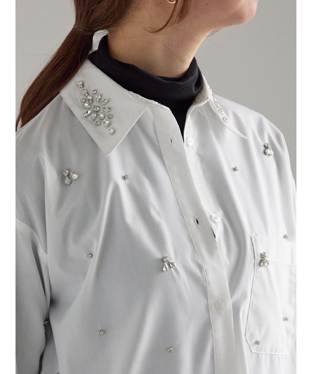 Te chichi ビジューデザインシャツ《2025winter catalog item》 