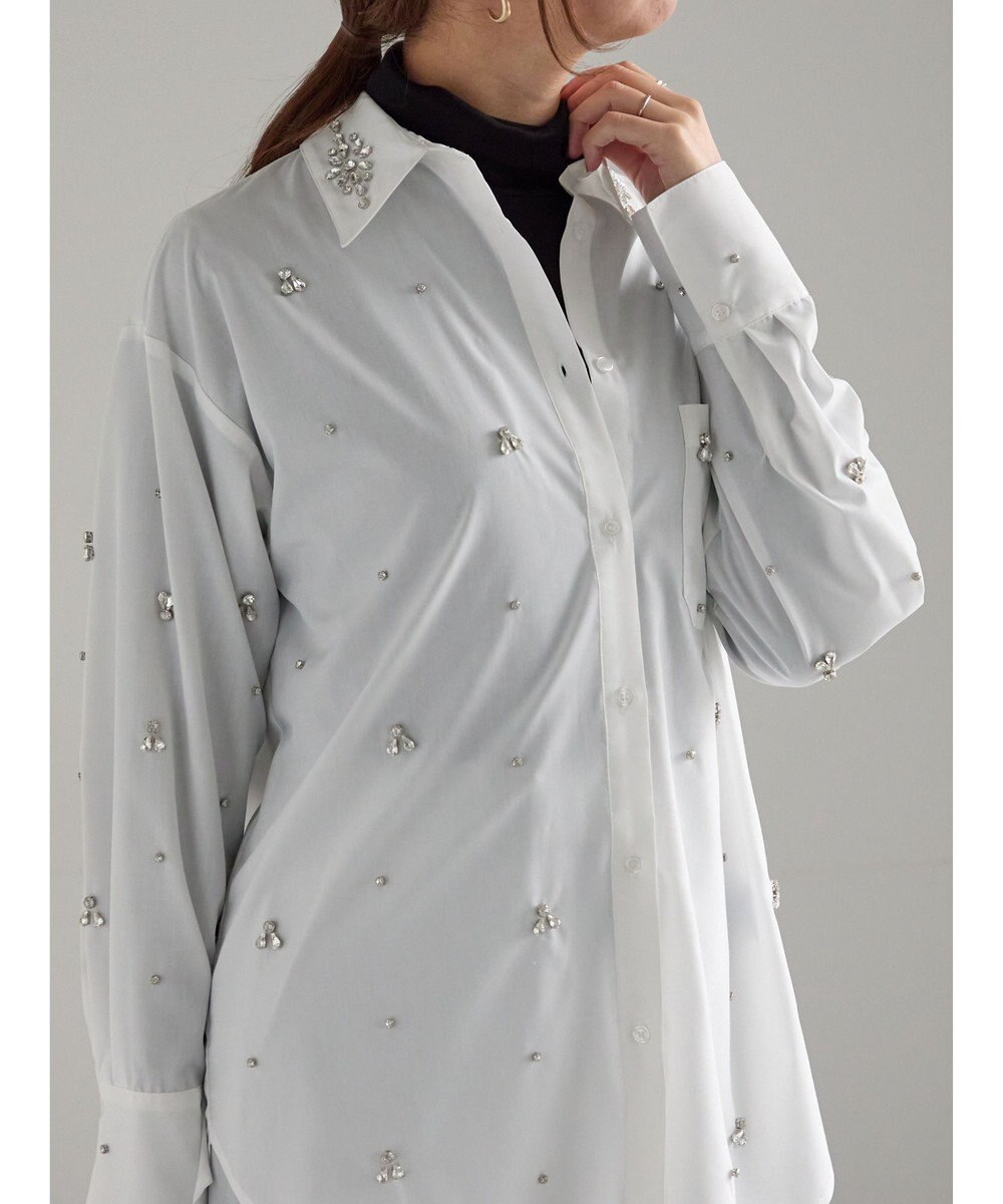 Te chichi ビジューデザインシャツ《2025winter catalog item》 