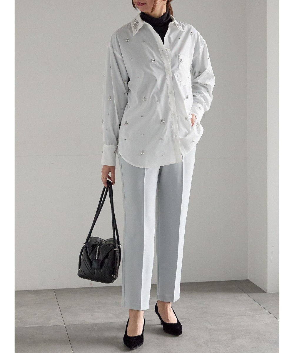 Te chichi ビジューデザインシャツ《2025winter catalog item》 