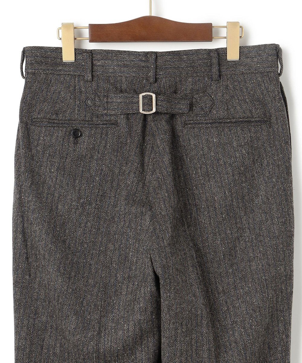 J.PRESS MEN 【J.PRESS ORIGINALS】Lambs Tweed New Piped Stem Slacks / Big Back Belt / Japan Made 