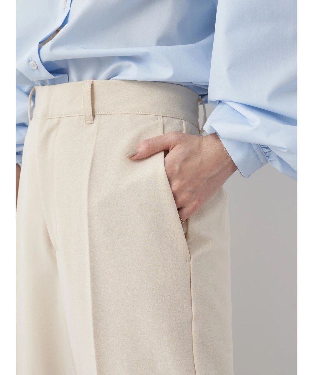 earth music&ecology Ｔ／Ｒストレートパンツ（Ｉｖｏｒｙ） 