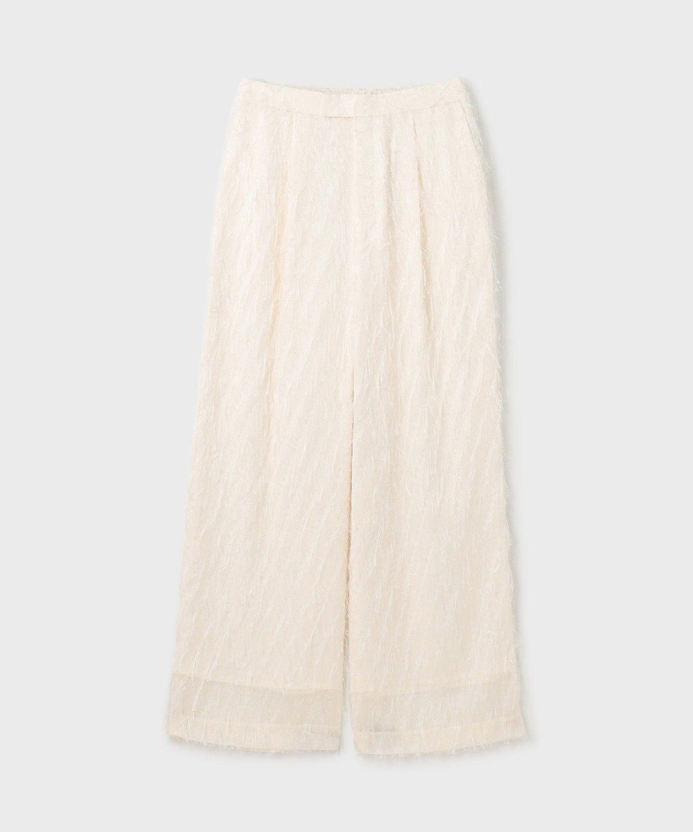 GRACE CONTINENTAL フリンジワンタックパンツ 