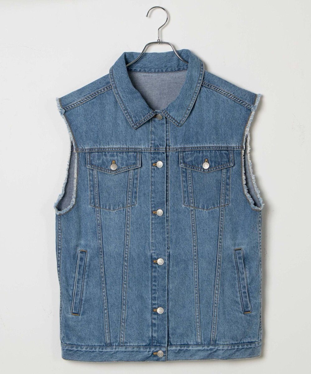 WEGO オーバーサイズデニムベスト 