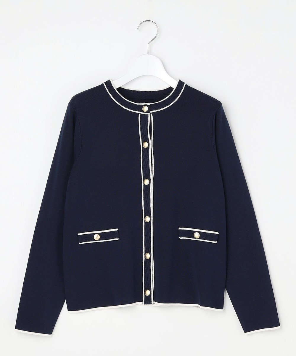 ANY SIS S 【花粉対策】ラインポイント カーディガン 