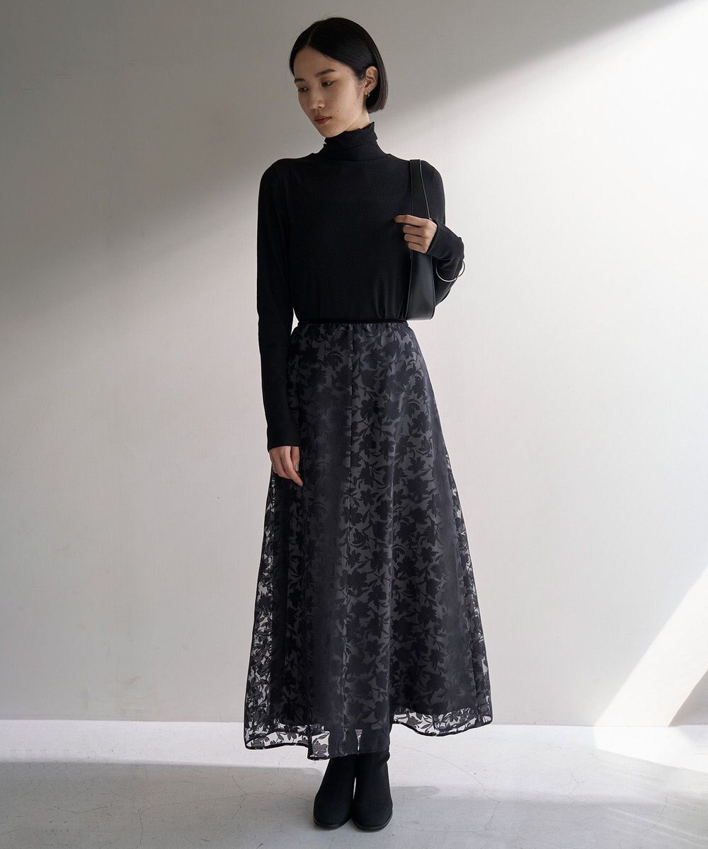 UNFILO 【暖かさ＆着心地の良さで大ヒット】コットンカシミヤ タートルネックカットソー 