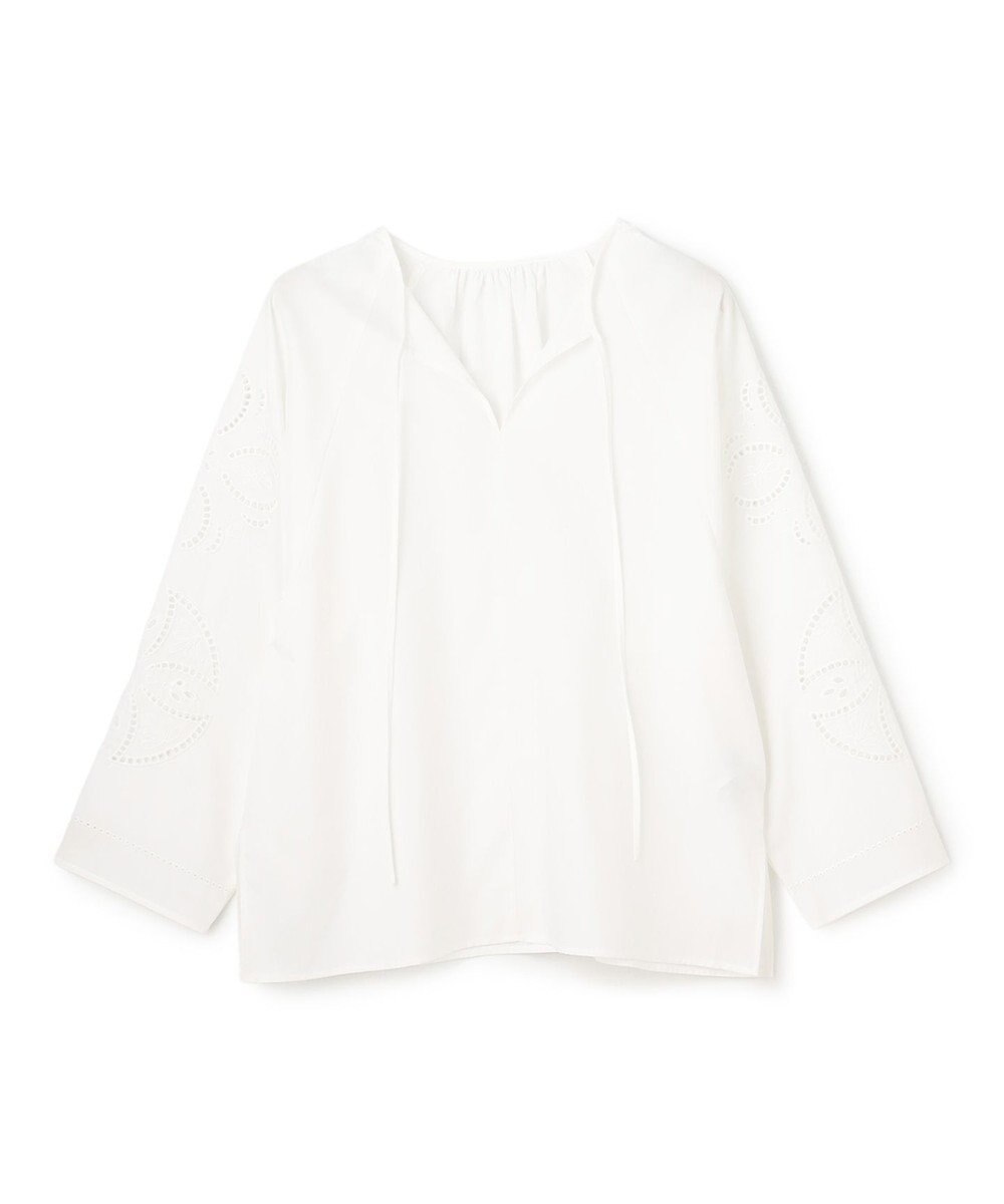 UNFILO L エンブロイダリー ブラウス 