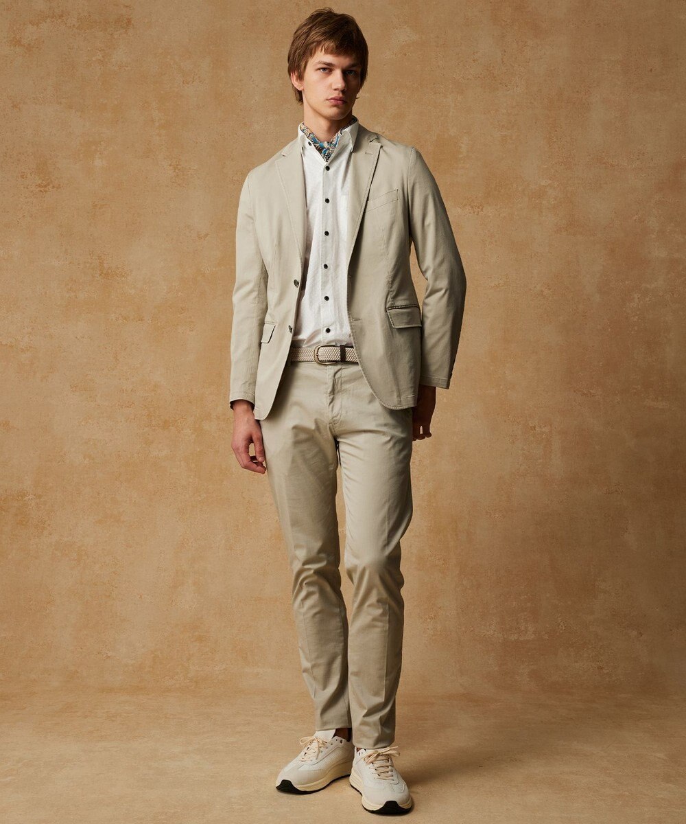 JOSEPH ABBOUD 【オーガニックコットン使用】ジオメトリックパターンシャツ 