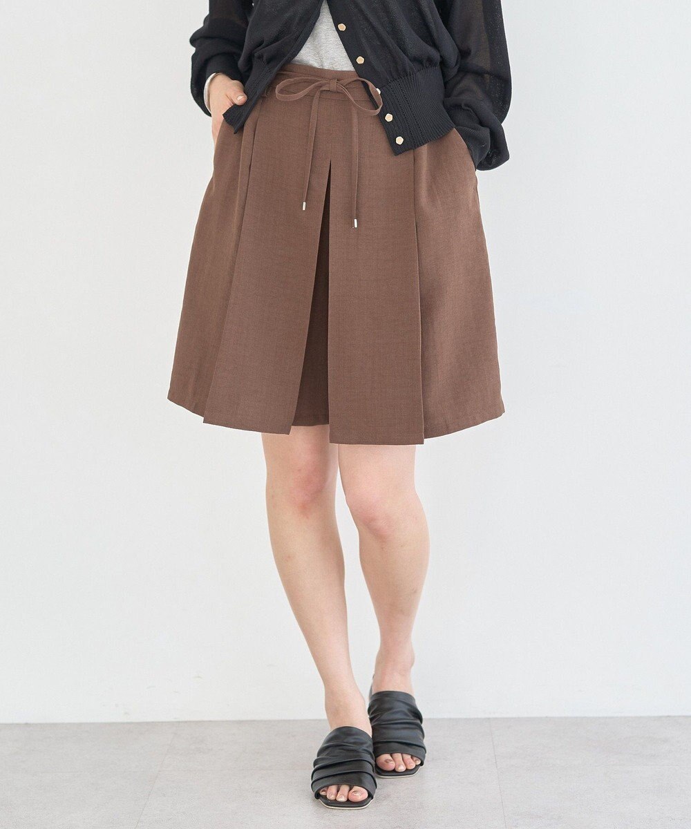 earth music&ecology 【セットアップ対応】ウエストリボンバミューダパンツ 