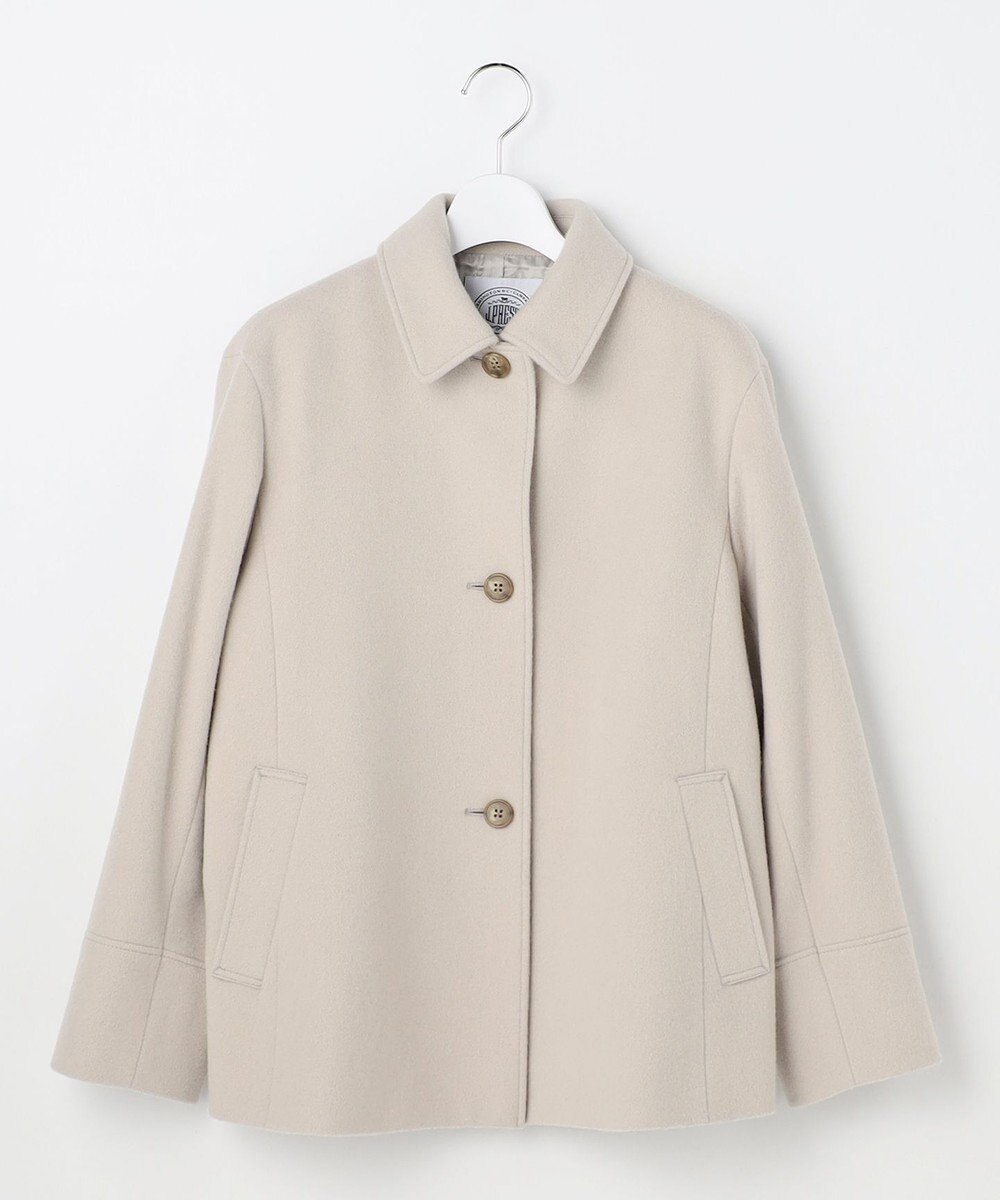 J.PRESS LADIES ショートビーバー ショート丈 ステンカラー コート 