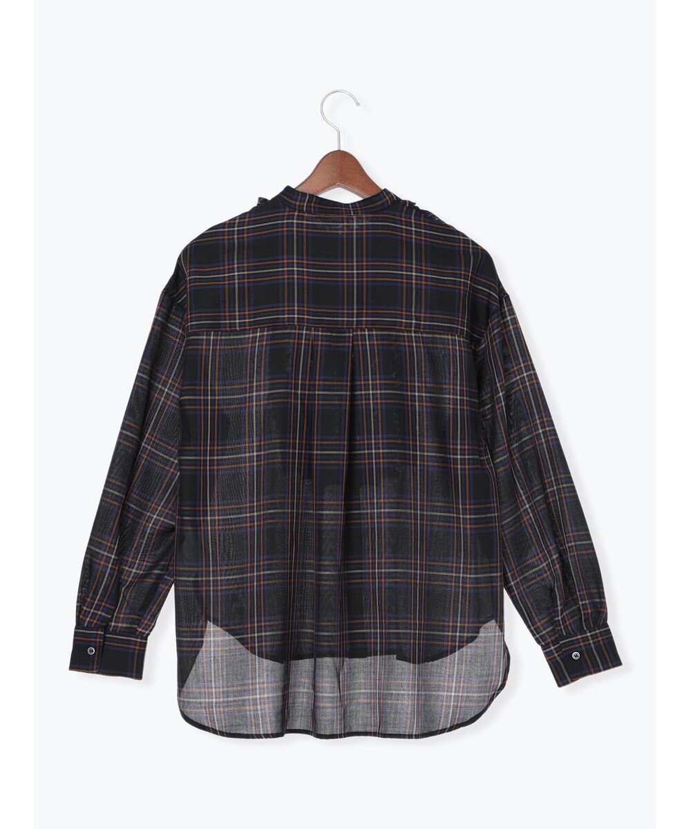 Te chichi チェックフリルブラウス 