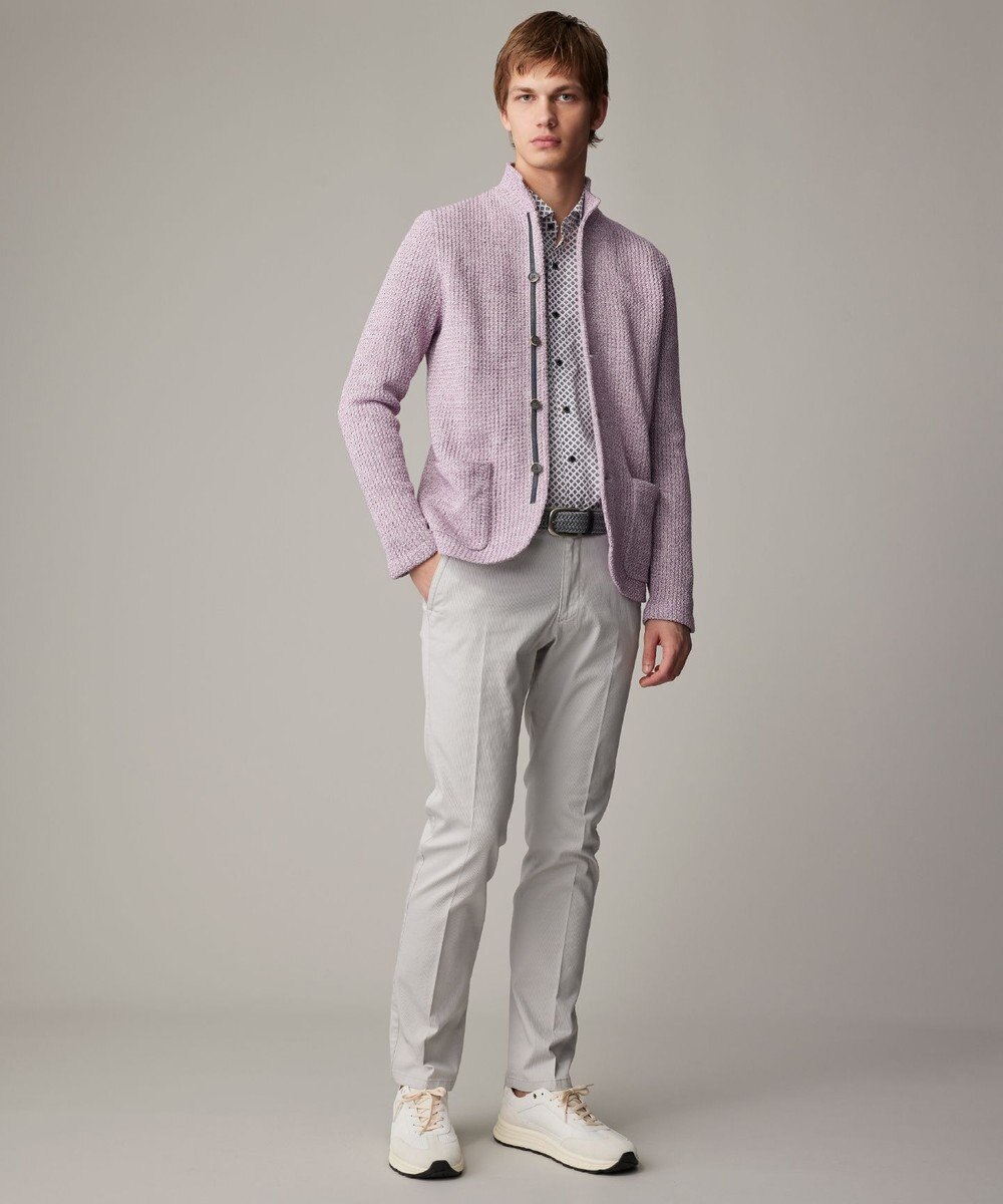 JOSEPH ABBOUD 【オーガニックコットン使用】ジオメトリックパターンシャツ 