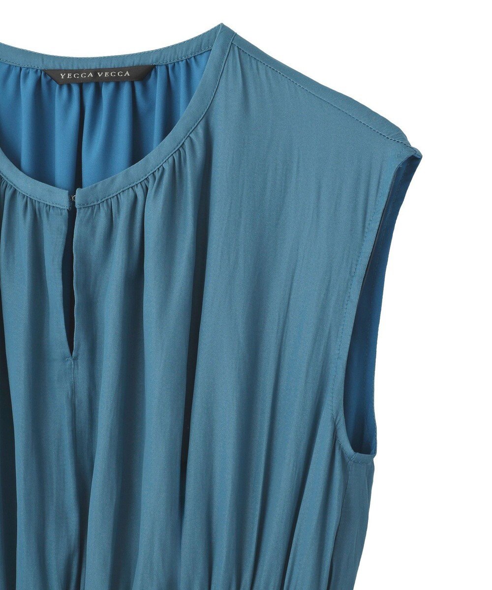 YECCA VECCA マルチカラーシャーリングワンピース 