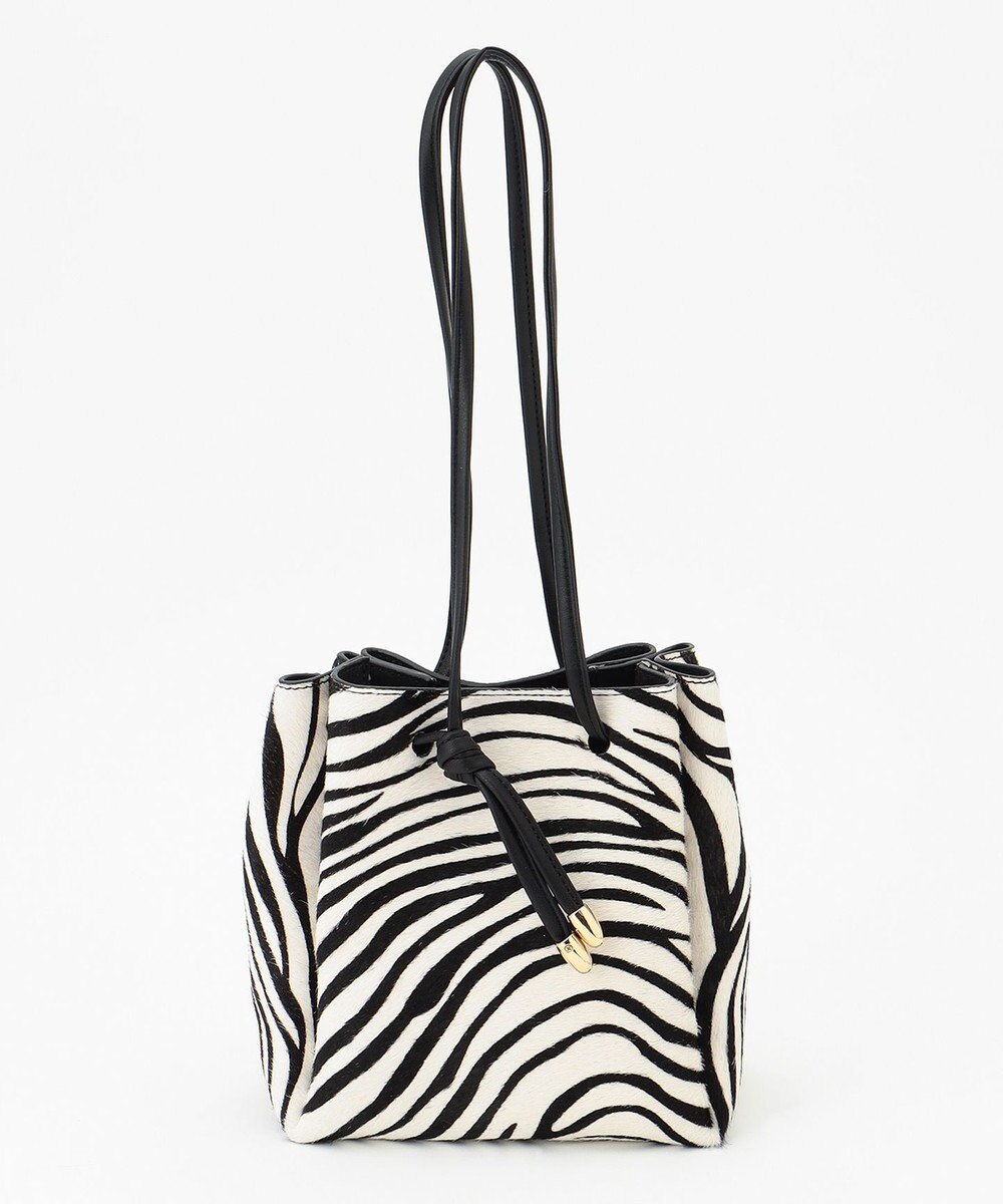 23区 【CLASSY.12月号掲載】カウヘアー ミニ巾着 バッグ 