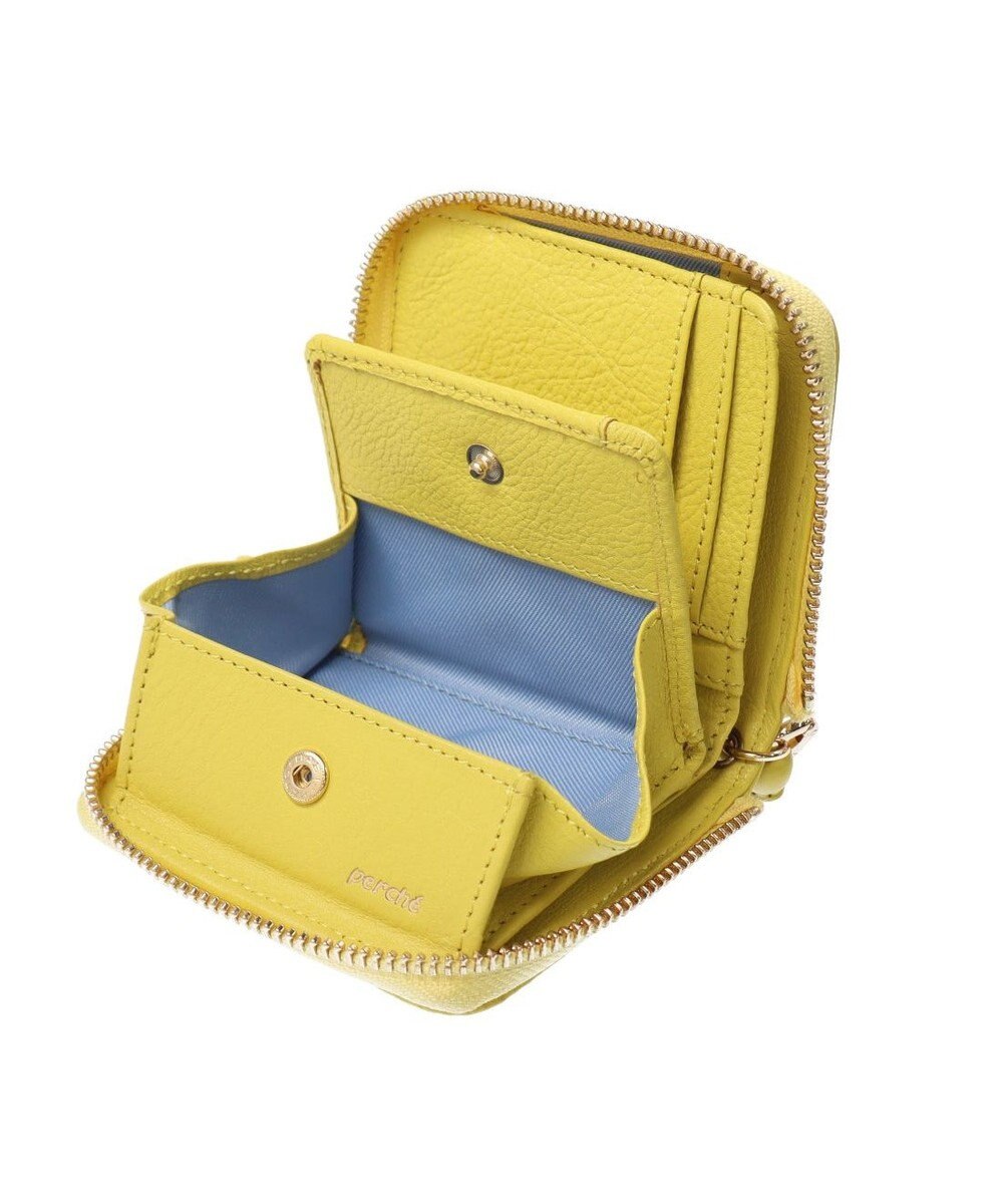 UNBILLION ペルケ perche / ドット型押しパームフィットストラップウォレット 