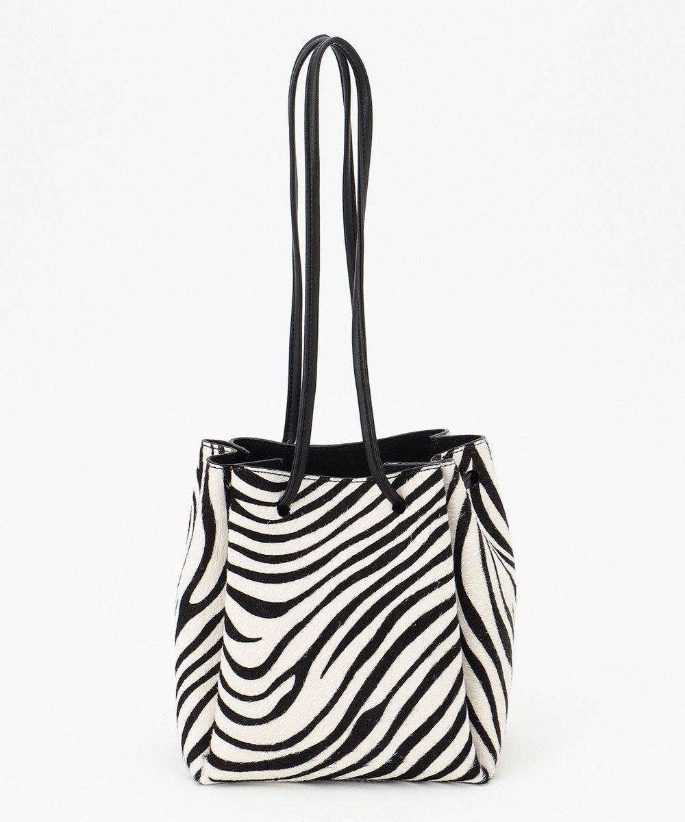 23区 【CLASSY.12月号掲載】カウヘアー ミニ巾着 バッグ 