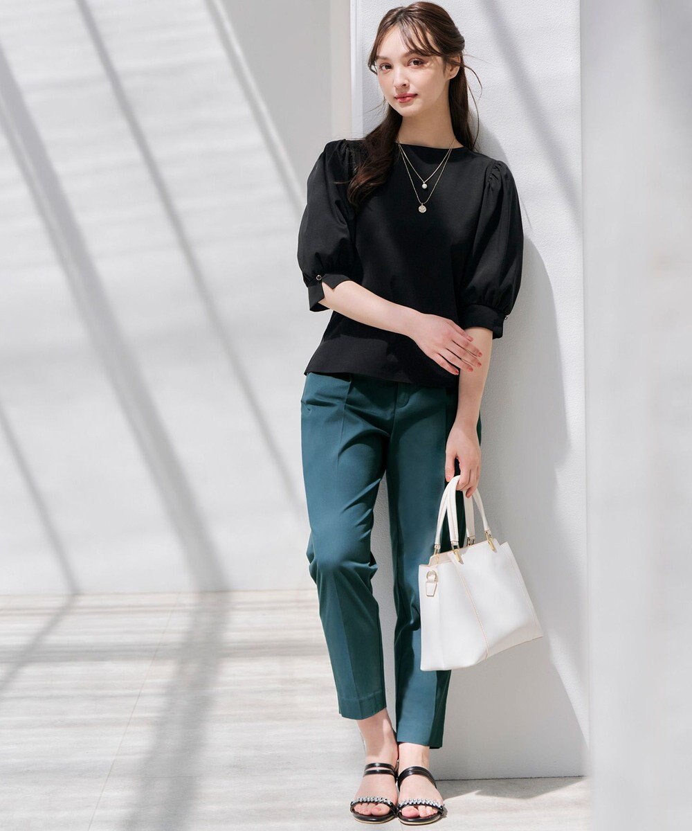 ANY SIS 【接触冷感・UVカット・撥水】クールタッチテーパード パンツ 