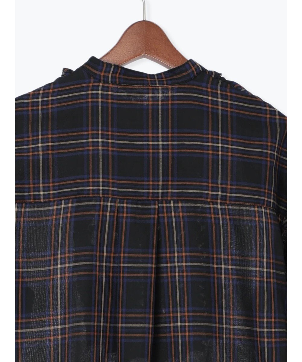 Te chichi チェックフリルブラウス 