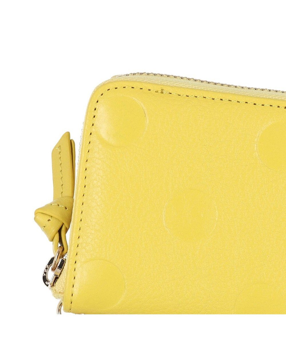 UNBILLION ペルケ perche / ドット型押しパームフィットストラップウォレット 