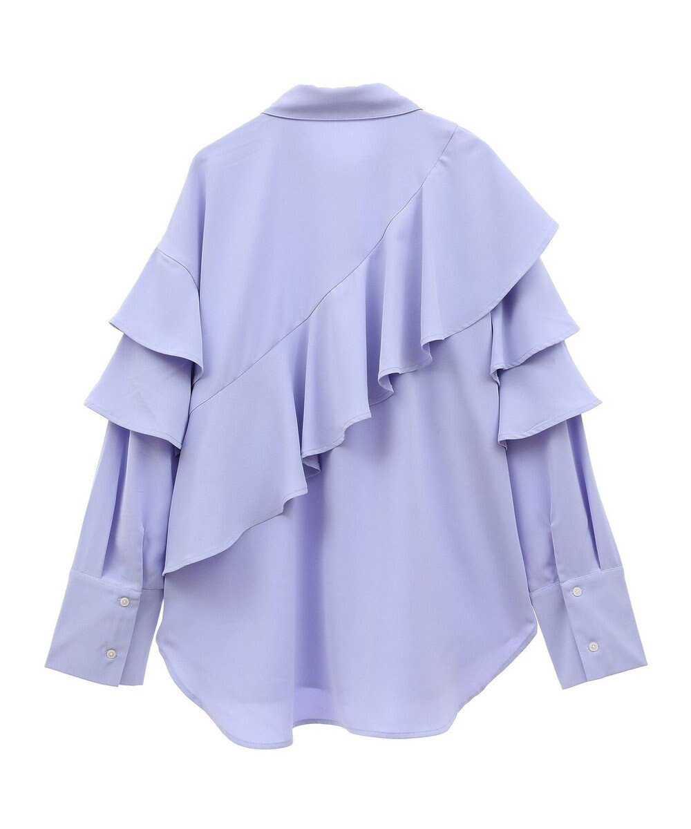 earth music&ecology アシメラッフルシャツ 