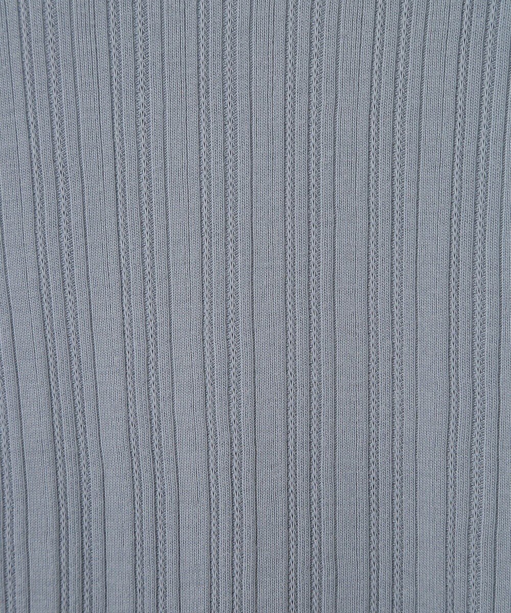 earth music&ecology ランダムチェーンリブハイネックプルオーバー 