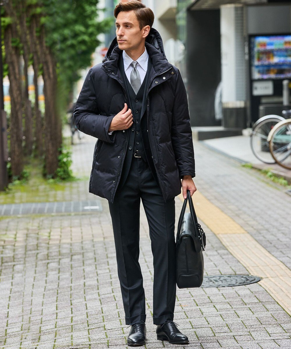 GOTAIRIKU WEB限定【仕事で着られる】ドレスダウンコート_ストレッチツイル_25年新作 