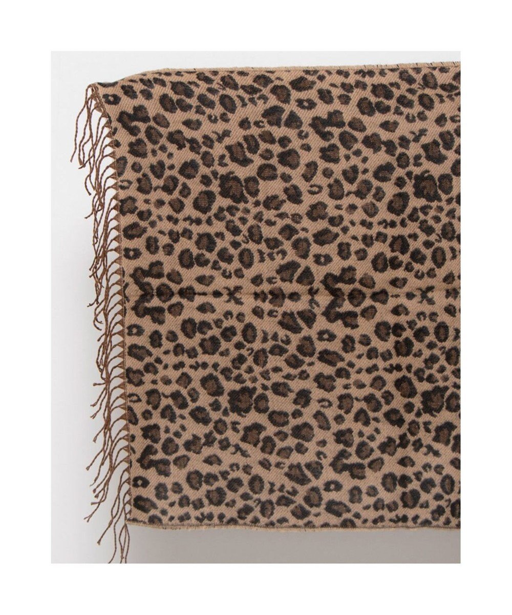 UNBILLION カシュネ cache nez / ヒョウ柄ジャカードストール 