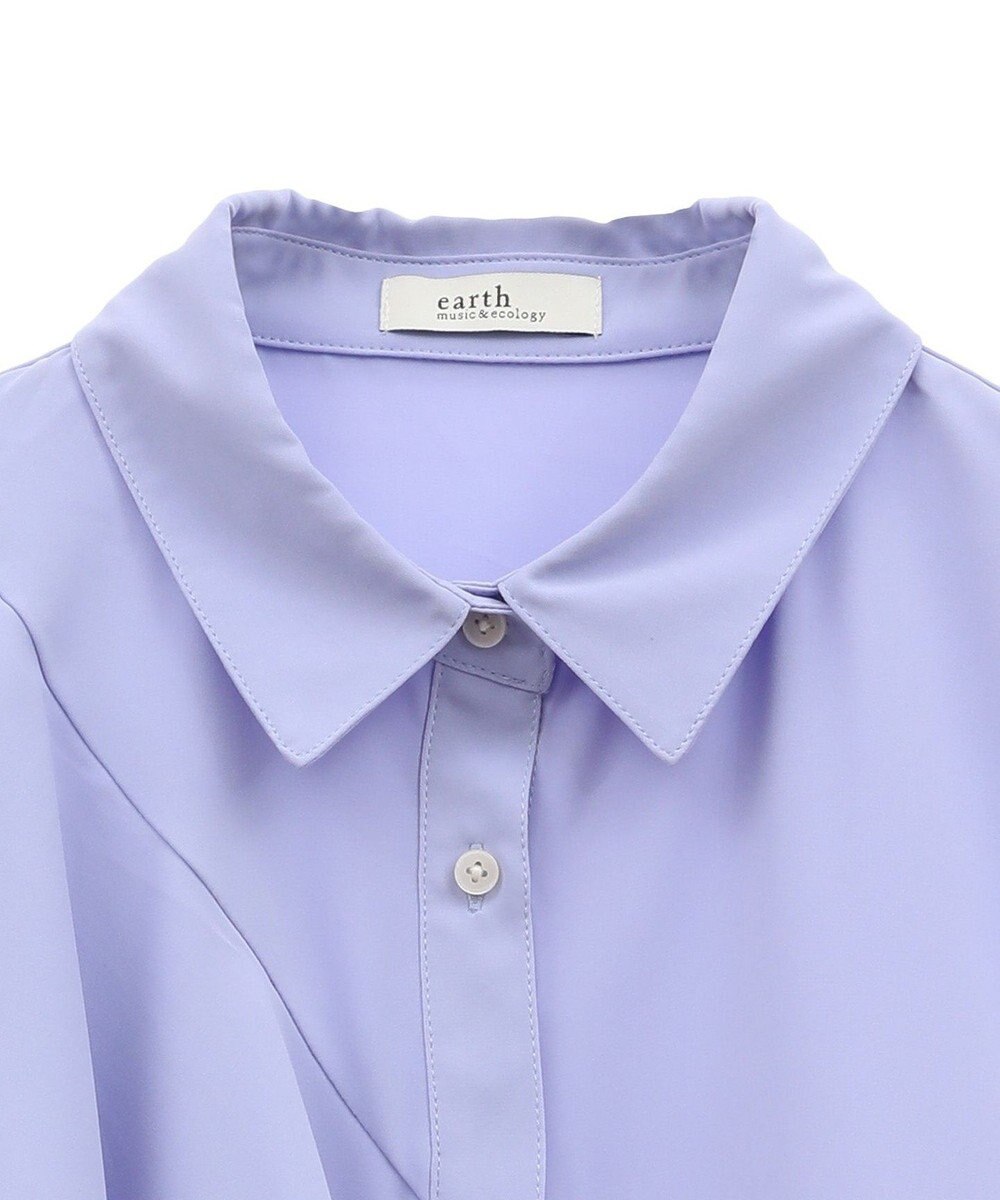earth music&ecology アシメラッフルシャツ 