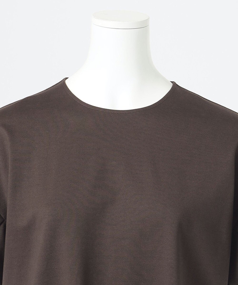 23区 【R(アール)】プレミアムコットンジャージー フリルスリーブ ワンピース 