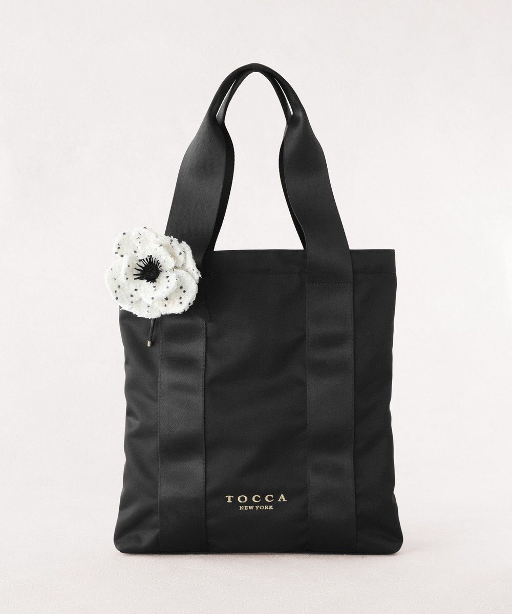 TOCCA 【アップサイクルコサージュ付き・美香＆Lovécoコラボ・数量限定・A4サイズ対応】FLOWER IN HEART BAG バッグ 
