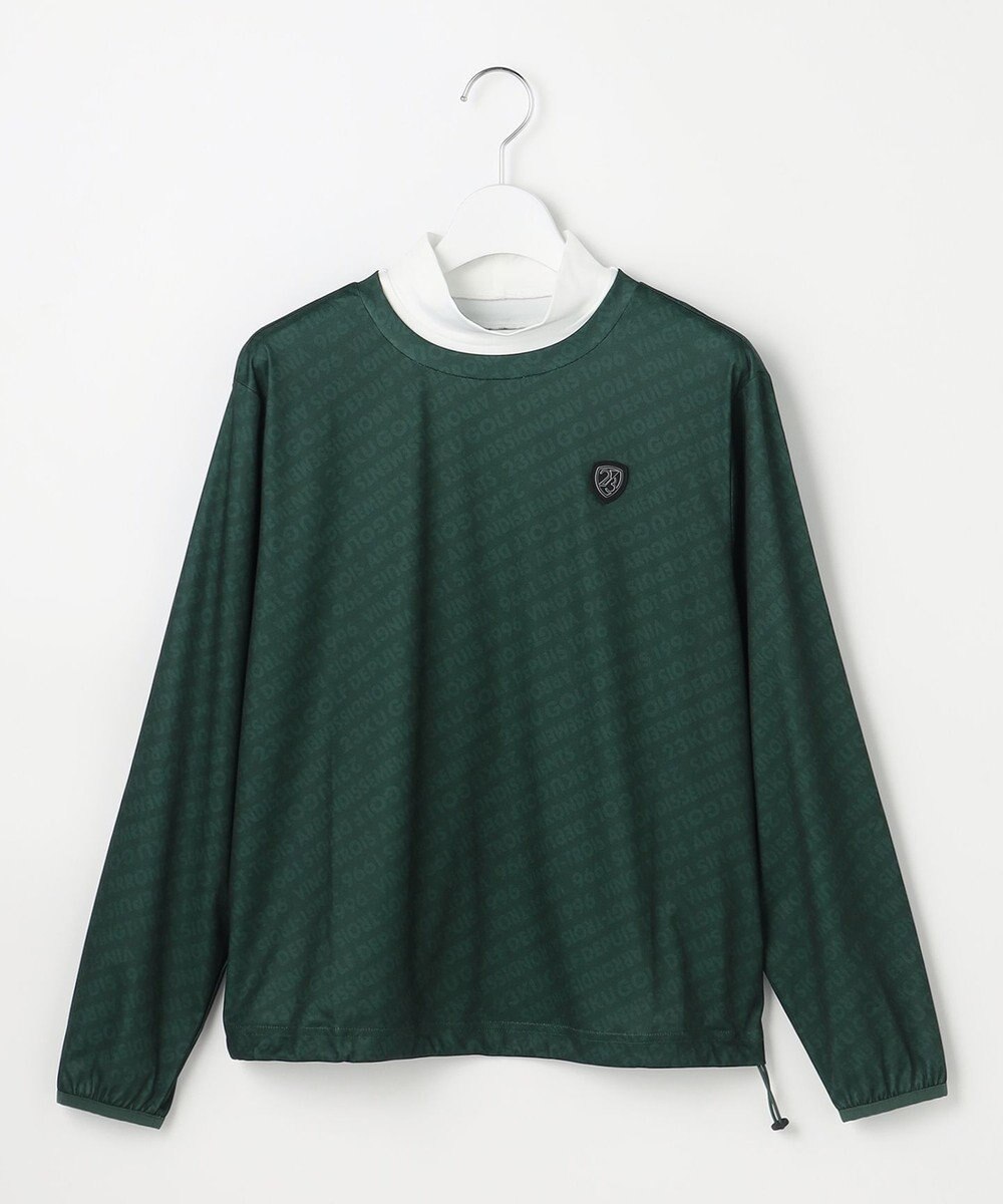 23区GOLF 【WOMEN】エアリージャージストレッチプルオーバー フェイクレイヤード 