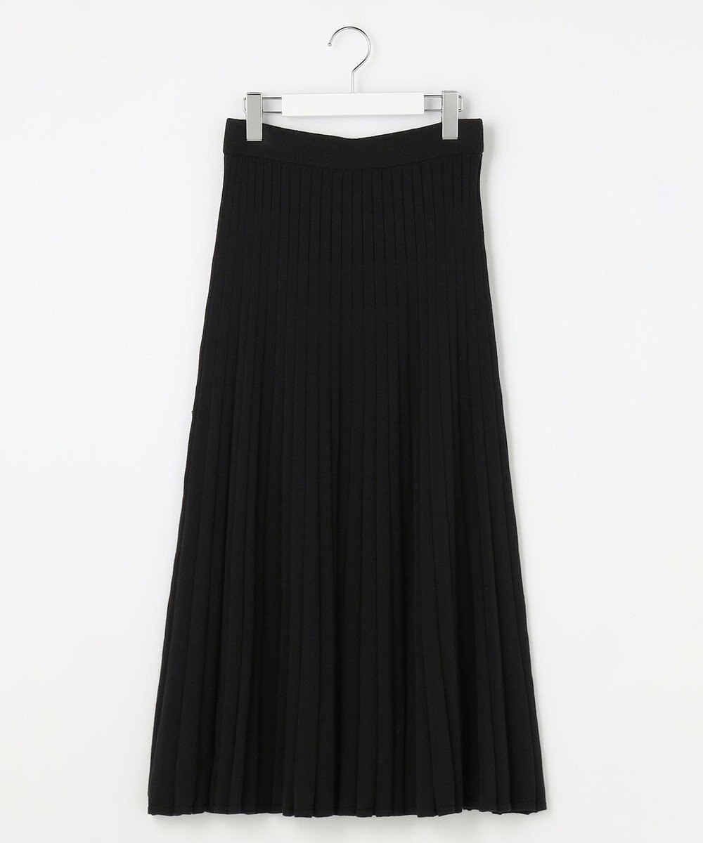 ANY SIS CICA加工 ニット フレア スカート 