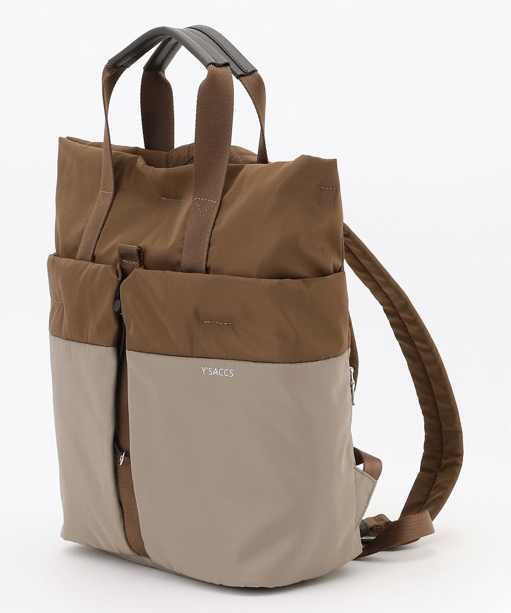 Y'SACCS ドローストリング コンビカラーリュックサック 