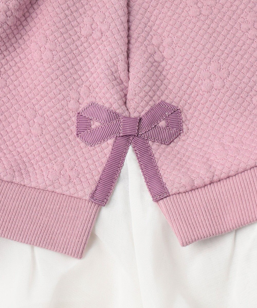 組曲 KIDS 【110-140㎝】フラワーキルト トレーナー 