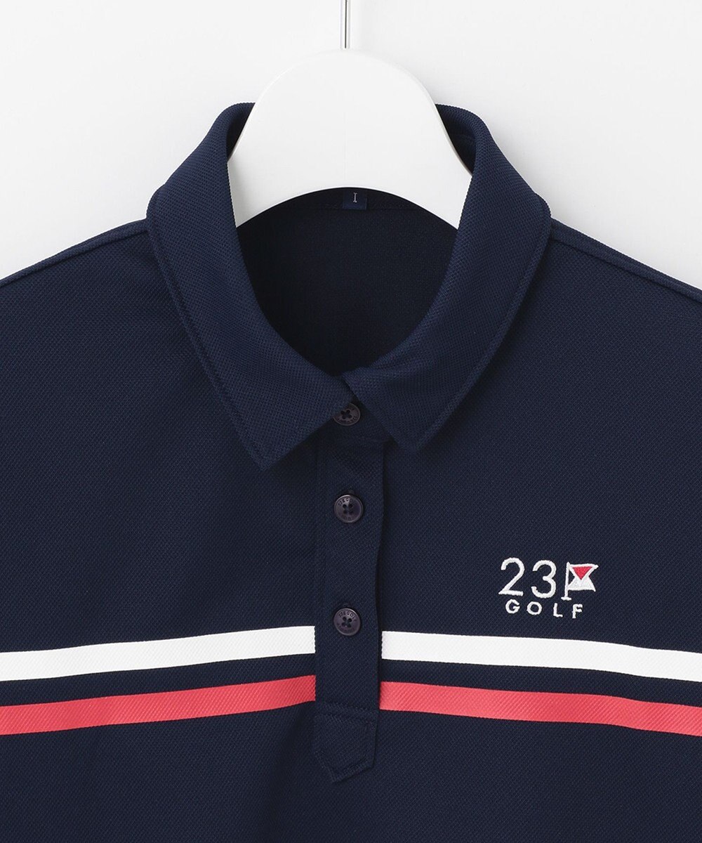 23区GOLF 【WOMEN】【吸水速乾/UVケア】エイトロックカノコ 半そで ポロシャツ 