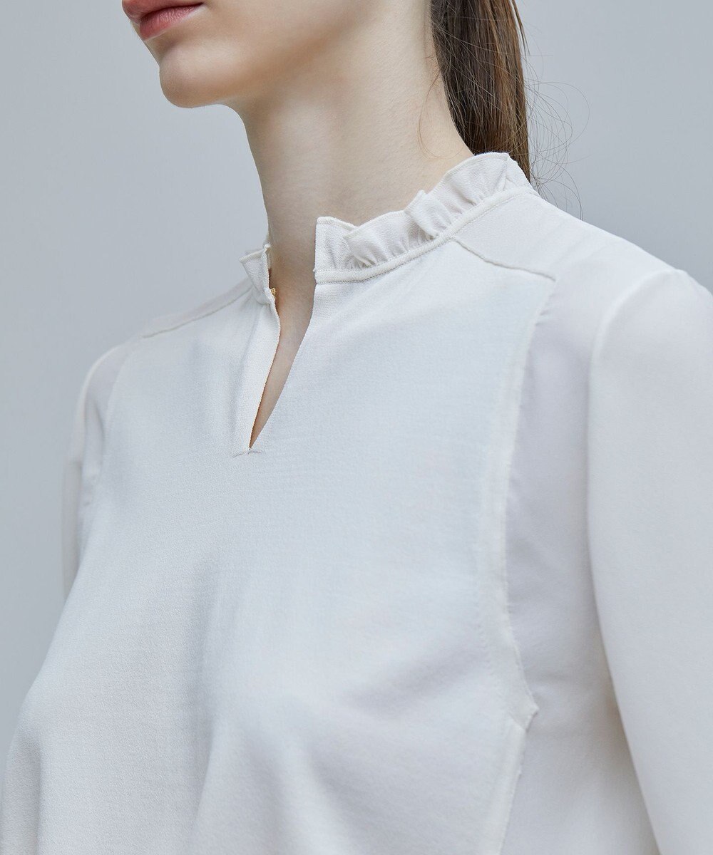 BEIGE， CLARISSE / タイニーフリルニット 