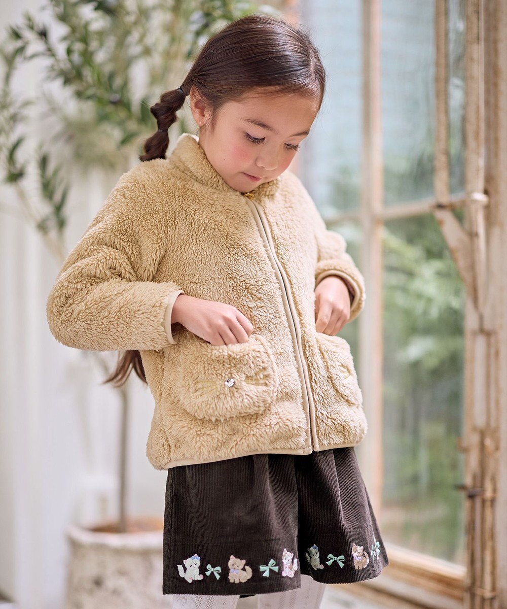 ANY KIDS 【ドッキング可能】ネコボアブルゾン 