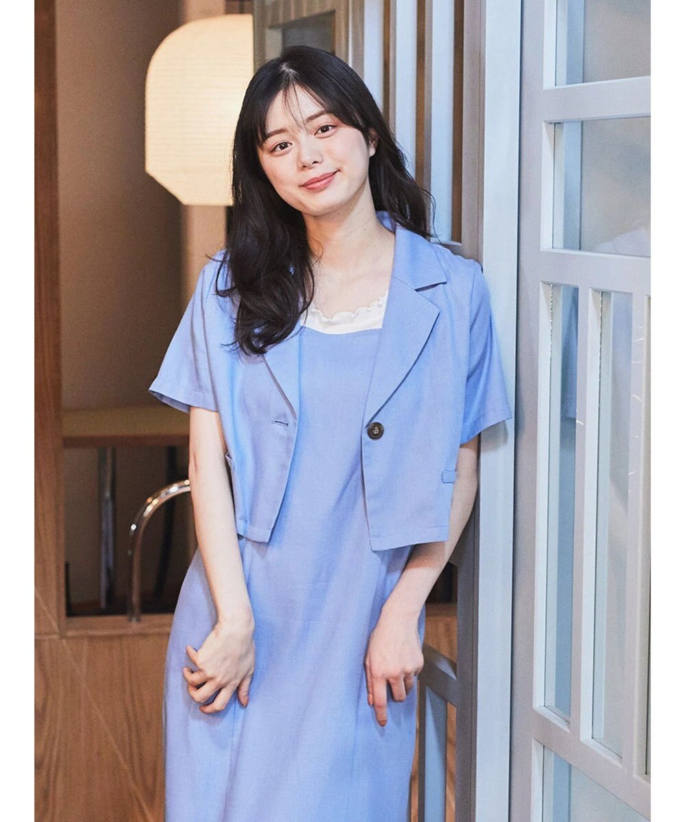 earth music&ecology リサイクルポリエステルブレンドショートシャツ 