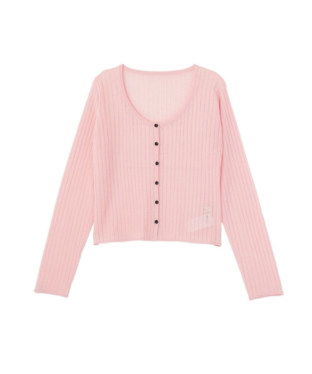 earth music&ecology シアーリブカーディガン 