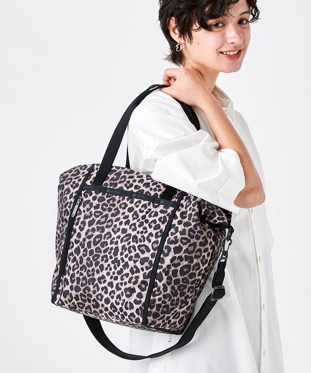 SOFT COLLAPSIBLE TOTE/トーニーレオパード, トーニーレオパード, F