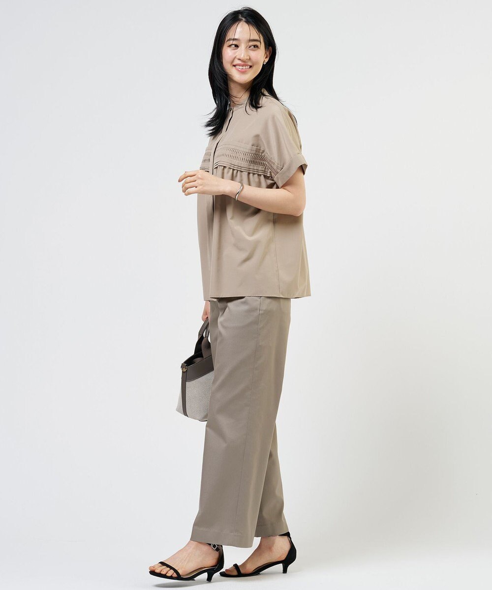 J.PRESS LADIES S ソフトシアークロス フレンチスリーブ ブラウス 