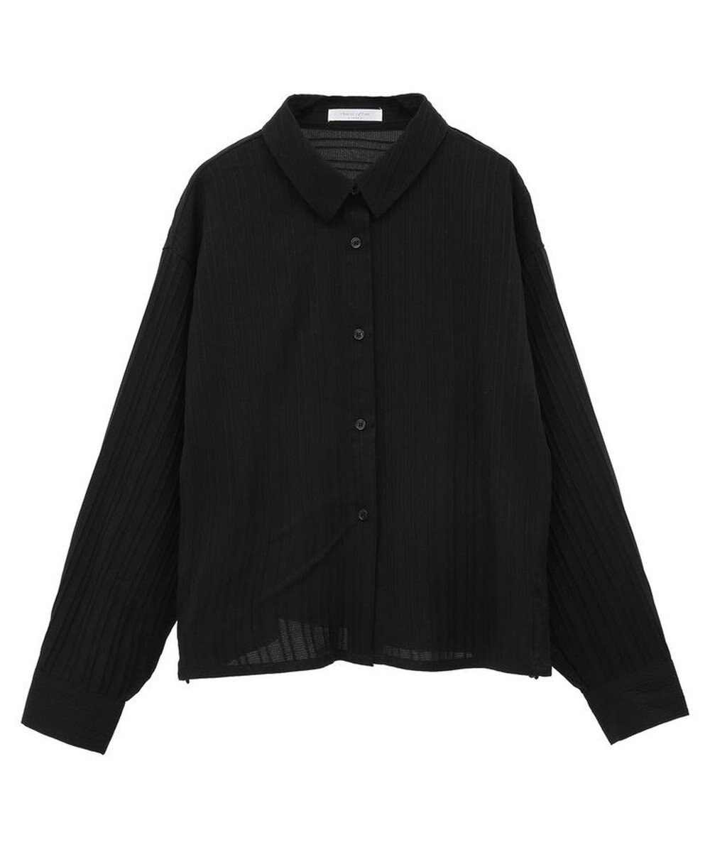 Green Parks サイドドロストショート丈シャツ（無地） 