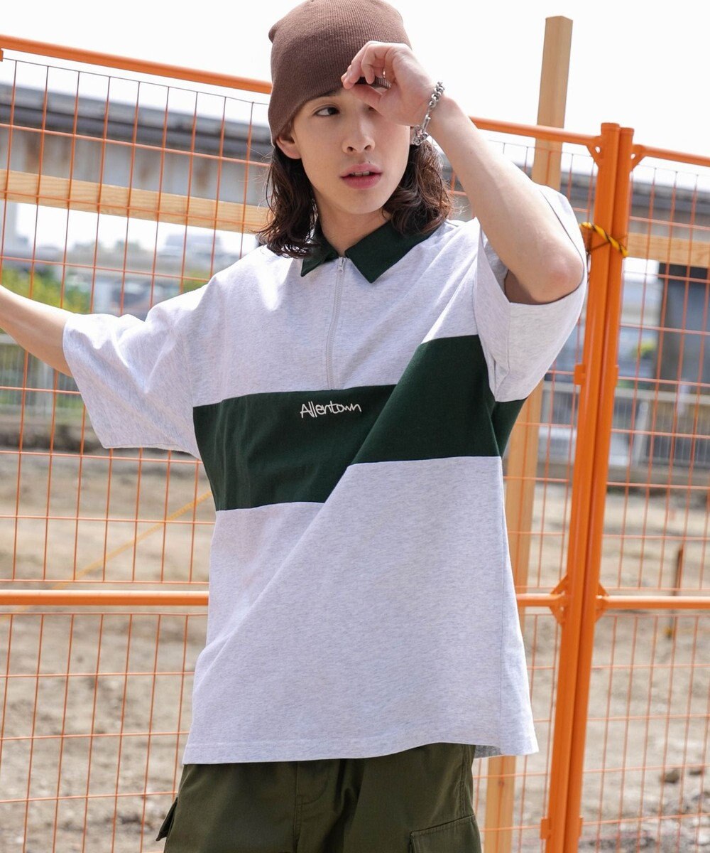 WEGO ワンポイントカラーブロックプルオーバー 