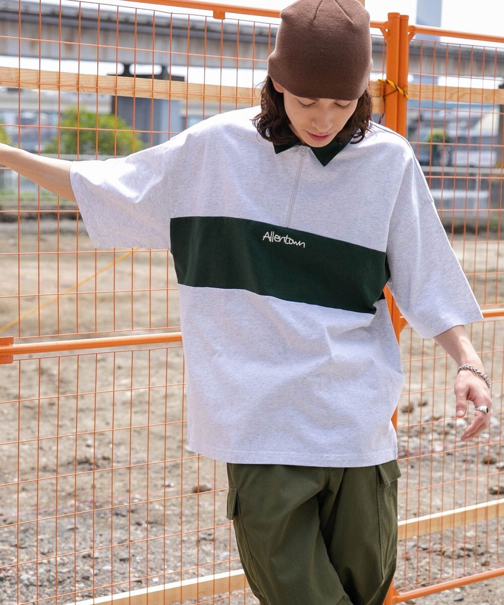 WEGO ワンポイントカラーブロックプルオーバー 