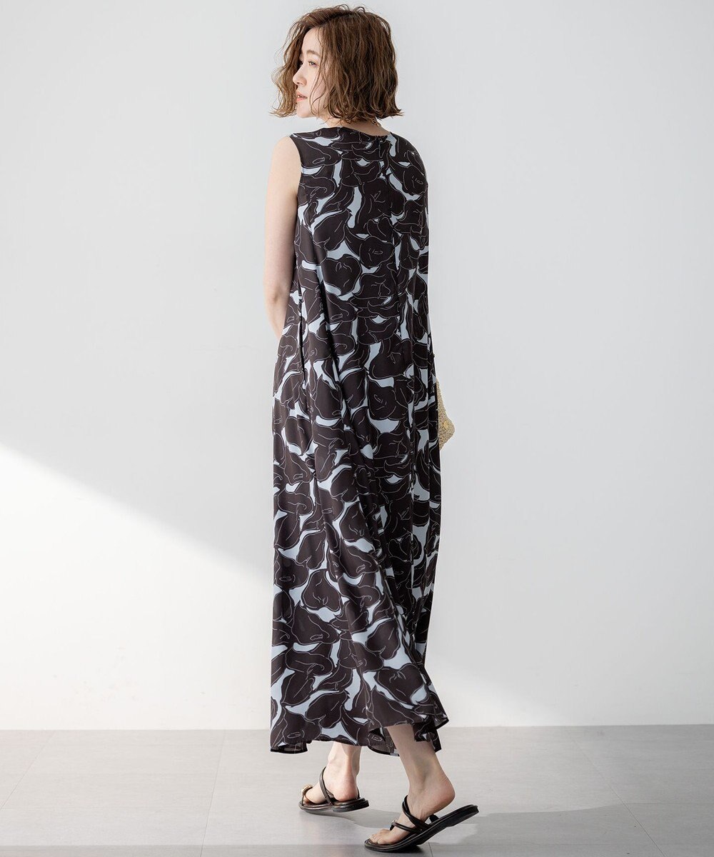 23区 【洗える】Ratti フラワーアートプリント ワンピース 