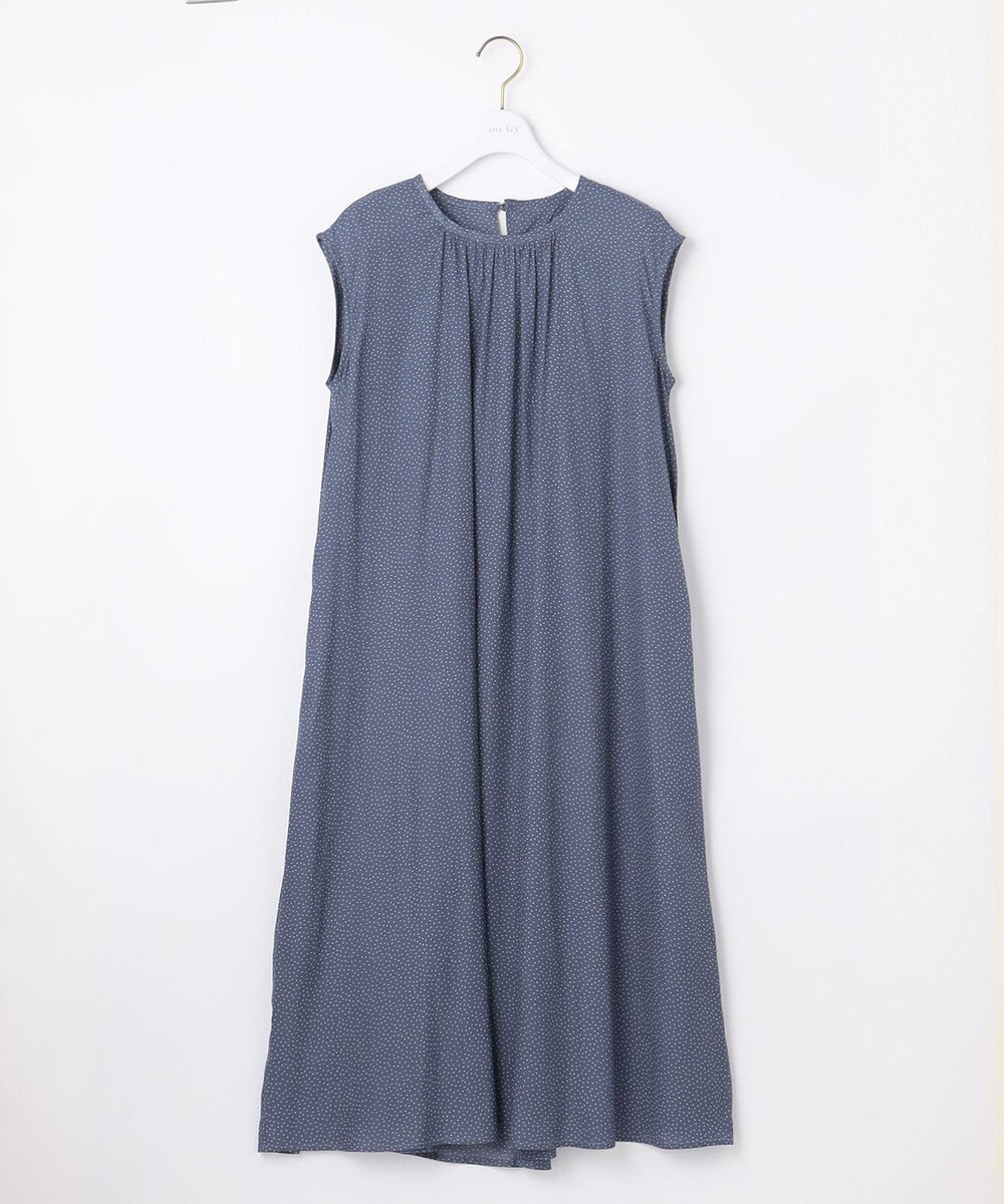 ANY SIS 【ベルト付き】ミニドット ノースリーブワンピース 