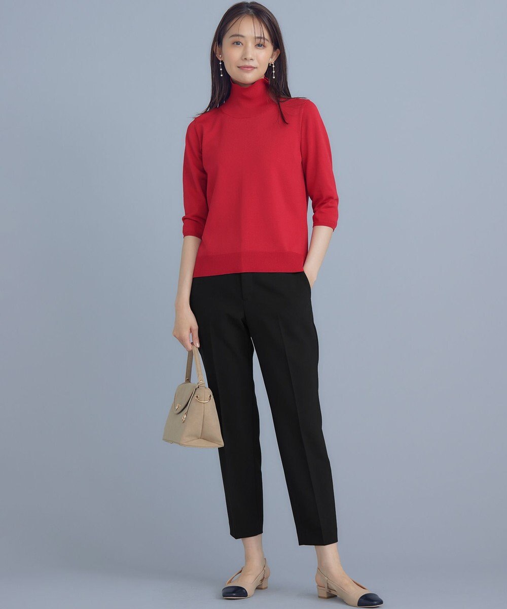 組曲 L 【WEB限定】ベーシックダブルクロス テーパードパンツ 