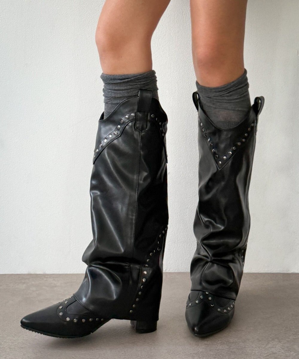 WEGO ウエスタンカバーロングブーツ 