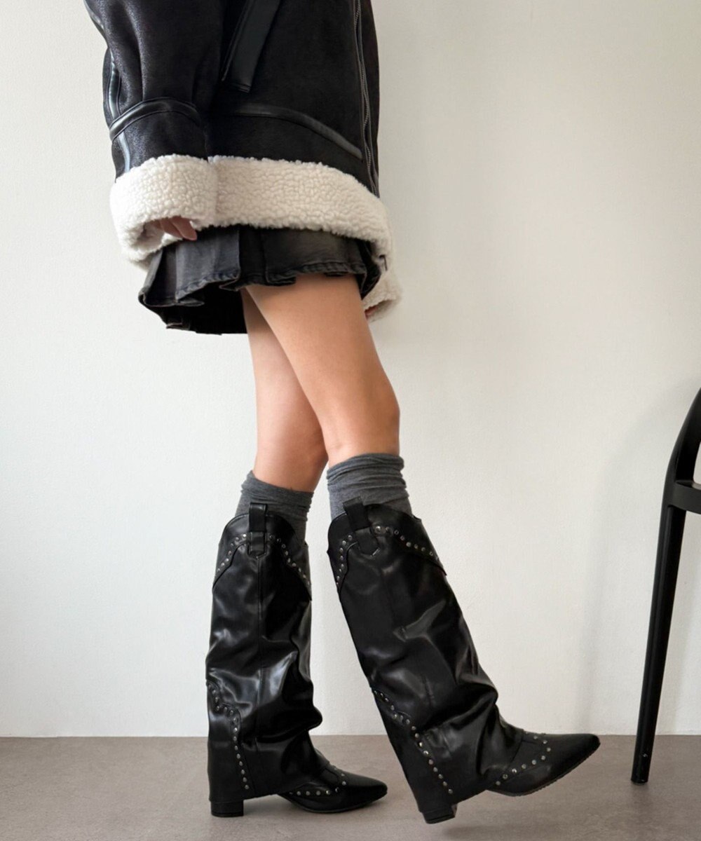 WEGO ウエスタンカバーロングブーツ 